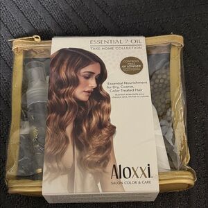 Aloxxi Essential 7 Oil Take Home Collection - Gold/Cream Travel Kit